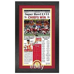 Pièce de monnaie en première page du Super Bowl LVII des Kansas City Chiefs