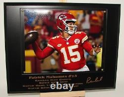Plaque photo de PATRICK MAHOMES KC CHIEFS, double champion du Super Bowl et MVP