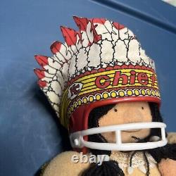 Poupée mascotte des Kansas City Chiefs de la NFL de 1983 - Jeux Tudor Super Bowl Chiefs