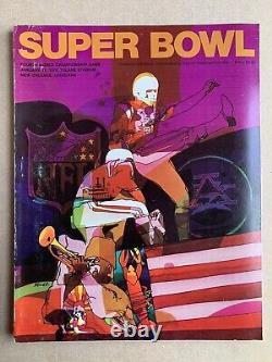 Programme du Super Bowl IV : Kansas City Chiefs contre Minnesota Vikings NFL