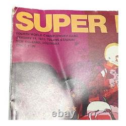 Programme du jeu de championnat Super Bowl 4 IV de football de la NFL 1969-1970 : Chiefs contre Vikings