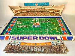 Rare NFL Superbowl Electric Football Game Chiefs / Vikings Modèle 620 Jouet Électrique