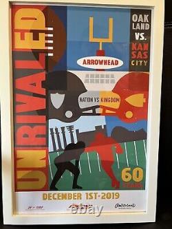Série d'affiches Arrowhead Super Bowl Liv Saison gagnante complète des Chiefs
