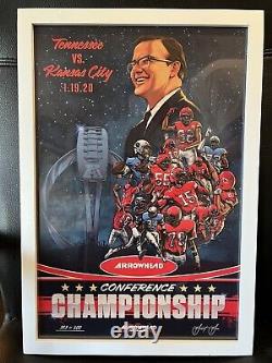 Série d'affiches Arrowhead Super Bowl Liv Saison gagnante complète des Chiefs