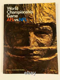 Super Bowl 1 World Championship Game Afl Vs NFL Program 1967 Packers Chiefs