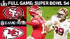 Super Bowl 54 Jeu Complet Kansas City Chiefs Vs San Francisco 49ers