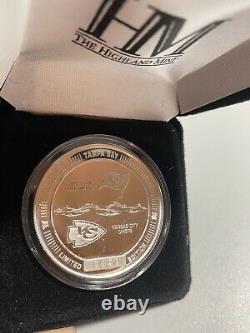 Super Bowl 55 Tampa Bay Buccaneers Kansas City Chiefs 1oz Silver Flip Coin