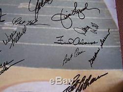 Super Bowl IV Kansas City Chiefs Signé 24x36 Art Imprimer Stram Dawson Ap #ed