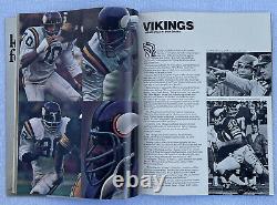 Super Bowl IV Programme 1970 Chefs Vs Vikings Clean Vintage Signé Par Lamar Hunt