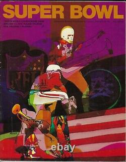 Super Bowl IV Programme 1/11/1970 Kansas City Chiefs Minnesota Vikings Nice