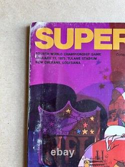 Super Bowl IV Programme Kansas City Chiefs contre Minnesota Vikings NFL