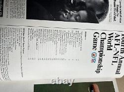 Super Bowl IV Programme Kansas City Chiefs contre Minnesota Vikings NFL