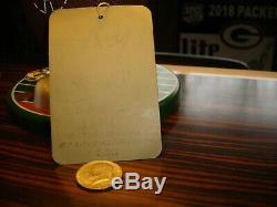 Super Bowl I 1 Packers Vs Chiefs 15/01/67 Coliseum Ticket Stub Badge Personnel Gold