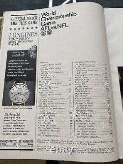 Super Bowl I. Programme Original 1967 Chefs Vs Packers