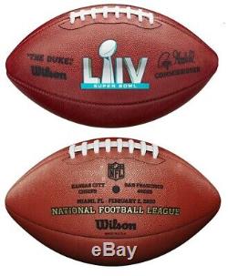 Super Bowl LIV 54 Chefs De Wilson Officiel En Cuir Authentique Jeu De Football