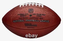 Super Bowl LVIII 58 Chiefs vs. 49ers Football de jeu en cuir authentique officiel