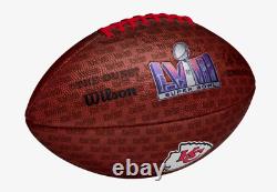 Super Bowl LVIII 58 Édition Limitée Kansas City Chiefs Wilson Football- 250 Fabriqué