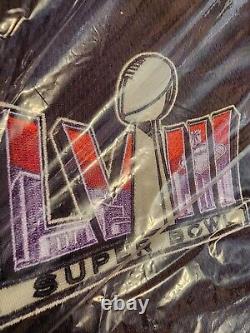 Super Bowl LVIII 58 Veste de démarrage à bouton-pression intégral de l'équipe de Kansas City Chiefs en taille 2XL, NEUVE