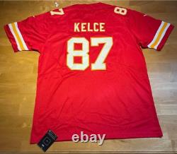 Super Bowl LVIII de la NFL Maillot de Travis Kelce #87 des Kansas City Chiefs XL Rouge NWT