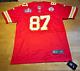 Super Bowl Lviii De La Nfl Maillot Des Kansas City Chiefs Travis Kelce #87 Taille Xl Rouge Neuf Avec étiquette