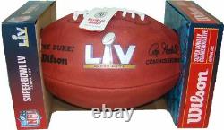 Super Bowl LV 55 Chefs Buccaneers Bucs Official Wilson Authentic Game Football