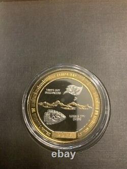Super Bowl LV 55 Tampa Bay Bucs Kansas City Chiefs Official 2 Tone Flip Coin