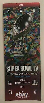 Super Bowl LV Original Ticket+personal Protection Pack Chefs-buccaneers 2/7/21