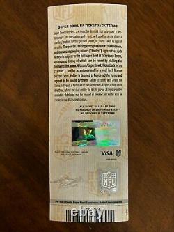 Super Bowl LV Ticket $3650 Face Kansas City Chiefs Tampa Bay Buccaneers 2/7/2021