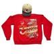Sweatshirt Vintage Kansas City Chiefs Pour Hommes Taille Moyenne Rouge Avec Chapeau Super Bowl Swift Mnf