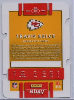 TRAVIS KELCE 2017 Donruss Preuve de presse argentée Découpe en forme de dé /75 Chiefs Super Bowl Swift