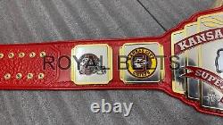 Titre du championnat du Super Bowl des Kansas City Chiefs Ceinture NFL taille adulte en laiton de 2 mm