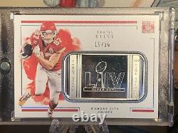 Travis Kelce 2020 Panini Impeccable One Ounce Silver Bar /20 Kc Chiefs Superbowl