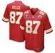 Travis Kelce # 87 Kansas City Chiefs Maillot R&eacute;plica Rouge Super Bowl Lviii. Taille M