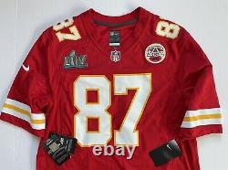 Travis Kelce Kansas City Chiefs Nike Super Bowl LIV Red Game Jersey Medium