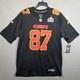 Travis Kelce Kansas City Chiefs Nike Super Bowl Lviii Maillot De Match Mode Carbone