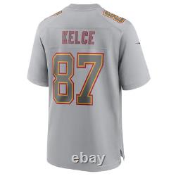 Travis Kelce Kansas City Chiefs Nike Super Bowl LVII Patch Jersey Gray