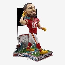 Travis Kelce Kansas City Chiefs Super Bowl LVII Bound Bobblehead NOUVELLE BOÎTE FOCO