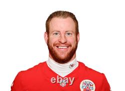 Travis Kelce Kansas City Chiefs ballon Super Bowl 59 signé MULTI Carson Wentz