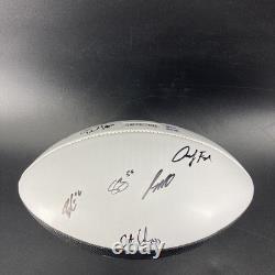 Travis Kelce Kansas City Chiefs ballon Super Bowl 59 signé MULTI Carson Wentz