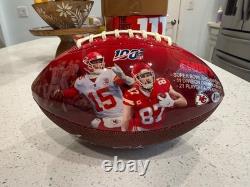 Travis Kelce NFL 100e Anniversaire Super Bowl Art Football LE #1/500