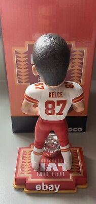 Travis Kelce, champion du Super Bowl 2023 avec les Kansas City Chiefs, bobblehead avec boîte.