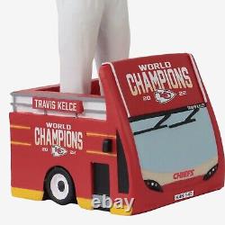 Travis Kelce, les Chiefs de KC, le bus de défilé des champions du Super Bowl LVII, bobblehead, nouvelle boîte FOCO, NIB.