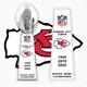 Trophée De Championnat Du Super Bowl Vince Lombardi Des Kansas City Chiefs De 14''