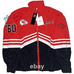 Veste Kansas City Chiefs de Taylor Swift pour femmes Erin Andrews coupe-vent