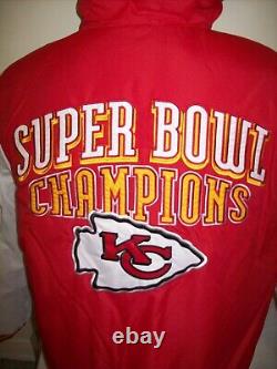 Veste à capuche XL 2X des champions du Super Bowl KANSAS CITY CHIEFS