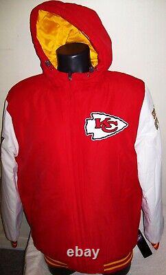 Veste à capuche XL 2X des champions du Super Bowl KANSAS CITY CHIEFS