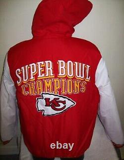 Veste à capuche XL 2X des champions du Super Bowl KANSAS CITY CHIEFS