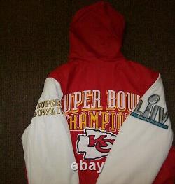 Veste à capuche XL 2X des champions du Super Bowl KANSAS CITY CHIEFS