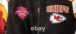 Veste de bombardier des champions du Super Bowl Lviii de la NFL des Kansas City Chiefs, NWT