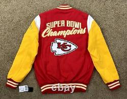 Veste de chef Kansas City Super Bowl CHAMPIONSHIP Veste Logos cousus MOYEN